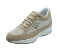 Lumberjack Raul 102269322 Sand Sneakers per Donna in camoscio e Tessuto con Zeppa (Taglia 40)