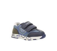 Lumberjack RICOS: Bambino, Scarpa da Ginnastica, Bleu, Canvas-Simil Pelle Liscia- 20
