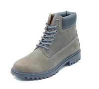 Lumberjack River SM00101 Anthracite Scarponcini per Uomo in nabuk ingrassato con fondo roccia (Taglia 44)