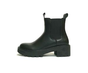 LUMBERJACK SCARPE DONNA STIVALETTI SCARPONCINI CON ELASTICI BEATLES RAMONE NERO
