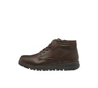 Lumberjack Scarpe Uomo Scarponcino Stringato in Pelle Marrone con Cerniera, Plantare Estraibile, 67401004 Taglia Uomo 43