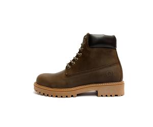 LUMBERJACK SCARPE UOMO STIVALETTI CON FONDO CARRARMATO ANFIBI RIVER BROWN