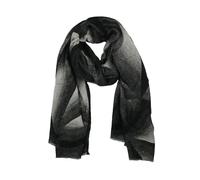 LUMBERJACK Sciarpa da Donna Morbida in Viscosa, Fantasia Geometrica Sfumata, Grigio e Nero, Elegante e Calda, Con Scatola Regalo