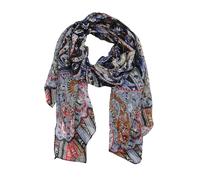 LUMBERJACK Sciarpa da Donna Morbida in Viscosa, Fantasia Paisley, Blu, Elegante e Calda, Con Scatola Regalo