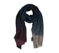 LUMBERJACK Sciarpa da Donna Morbida in Viscosa, Fantasia Sfumata, Grigio Blu e Viola, Elegante e Calda, Con Scatola Regalo