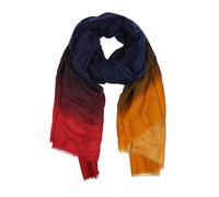 LUMBERJACK Sciarpa da Donna Morbida in Viscosa, Fantasia Sfumata, Rosso Arancio e Viola, Elegante e Calda, Con Scatola Regalo