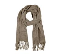 LUMBERJACK Sciarpa da Uomo Invernale in Morbida Lana, Cammello, Classica, Tinta Unita Con Frange, Elegante, Con Scatola Regalo