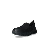 Lumberjack Slip-On Uomo, Scarpe Casual in Tessuto Nero, Suola in Gomma 4 cm, Plantare Memory Estraibile (Sistema Taglie Calzature EU, Adulto, Numero, Media, 46)