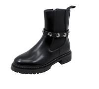 Lumberjack Stivaletto Jacqeline beatles boat donna Nero con accessori cinturino removibile e zip Nero