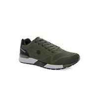 Lumberjack Vendor: Uomo, Scarpa da Ginnastica, Verde Militare, Tessuto a Maglia e Pelle Sintetica Morbida- 40