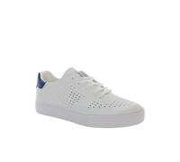 LUMBERJACK VICTORIA SWE1111 SNEAKERS BASSA DONNA IN PELLE TRAFORATA BIANCO E BLU