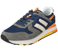 Lumberjack Warner, Scarpe da Ginnastica Uomo, Grey/Navy Blue, 45 EU