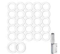 lumcov 60 pezzi Anelli di Plastica per Cerniere per Porte, Tondelle Passacavi per cerniera porta in plastica misura 10,0 X 15,0 X 1mm, Anelli di Montaggio Senza Segni di Usura