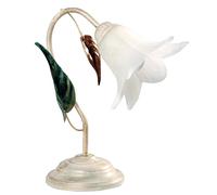 Lume 1xE14 Montatura Anticata Vetro Paglierino E-Energy Giorgia