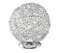 LUME ASTRA IN ALLUMINIO CROMO 1 LUCE ATTACCO E27 20X20X21CM ALLUMINIO EFFETTO CRISTALLO