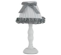 LUME CANDY BIANCO CON LEGNO 1 LUCE ATTACCO E14 18X34CM CON PARALUME