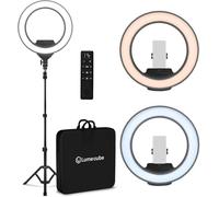 Lume Cube Ring Light Pro | Illuminazione professionale wireless per fotografia, streaming, video, colore e luminosità completamente regolabili, include supporto per treppiede robusto e portatile e