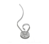 LUME DA COMODINO AD ONDA DESIGN MODERNO 10 W LAMPADA TAVOLO ABATJOUR 39X15 LUCE