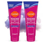 Lume Deodorante per tutto il corpo più controllo del sudore - Tubo di crema morbido - 72 ore controllo dell'odore e del sudore - senza bicarbonato, amante della pelle - 3,0 once (confezione da 2)
