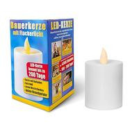 Lume Funerale a LED di Alta Qualità - Batterie Incluse, Lunga Durata Fino a 6 Mesi, Effetto Tremolante Come Vera Candela - Per Cimitero e Commemorazione