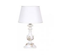 Lume grande classico in legno bianco shabby chic a 1 luce esse 710/bg