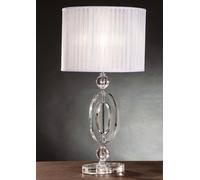 Lume grande da tavolo moderno in cristallo cromo design swarovsky coll. kr01