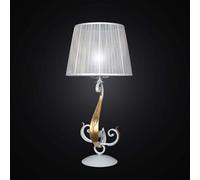 LUME GRANDE IN FERRO BATTUTO FOGLIA ORO E CRISTALLO A 1 LUCE BGA 2426/LG