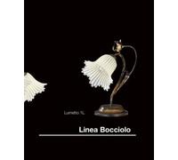 LUME IN FERRO BATTUTO LAMPADA CAMERA COMODINO ABATJOUR LUMETTO STILE CLASSICO