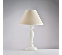 Lampada da tavolo Shabby Chic Cascina Bianco 1 luce E27