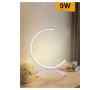 LUME LED 9W LAMPADA TAVOLO ABAT-JOUR STILIZZATA BIANCO LUCE 3000K 6500K 4000K D3