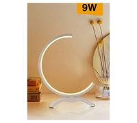 LUME LED 9W LAMPADA TAVOLO ABAT-JOUR STILIZZATA BIANCO LUCE 3000K 6500K 4000K D3