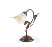 LUME "LUCREZIA" IN METALLO TINTO BRONZO, E14