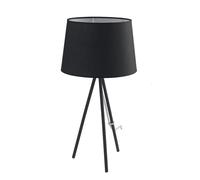 LUME MARILYN CON PARALUME IN TESSUTO NERO 1 LUCE ATTACCO E27 30X58,5CM