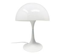 Lume moderno bianco abat jour attacco E27 lampada da tavolo scrivania lumetto