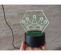 LUME NOTTURNO BAMBINI LED LAMPADA BASE A LED LUCE SERA SUPER MARIO LYON SONIC