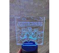 LUME NOTTURNO BAMBINI LED LAMPADA BASE A LED LUCE SERA SUPER MARIO LYON SONIC