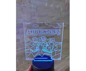 LUME NOTTURNO BAMBINI LED LAMPADA BASE A LED LUCE SERA SUPER MARIO LYON SONIC