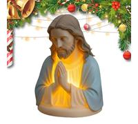 Lume Notturno Della Vergine Maria Per La Preghiera - Elegante Decorazione Spirituale In Resina | Lampada Devozionale da Tavolo | per Compleanno Festa Uffici Casa Stanza Scrivania Desktop Anziani Notte