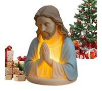 Lume Notturno Della Vergine Maria Per La Preghiera | Statuetta Spirituale in Resina,Lampada Statua Religiosa - per Compleanno Festa Uffici Casa Stanza Scrivania Desktop Anziani Notte Giardino Fattoria