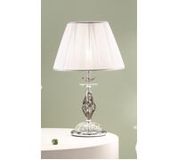 LUME PICCOLO 1306 1 LUCE FUME' E CROMO ATTACCO E14 H.30+19CM