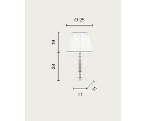 LUME PICCOLO DIDO 1 LUCE FUME' E ORO ATTACCO E14 D.25CM