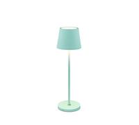 LUME PLUS Lampada Da Tavolo TURCHESE MARINO Ricaricabile USB Autonomia Fino A 40 Ore IP54 Luce Calda 2700K Dimmerabile Touch 190 Lumen Anche Per Esterno