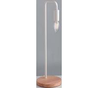 LUME SUSHI BIANCO CON LEGNO NATURALE 1 LUCE ATTACCO E14 14X45CM