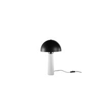 LUME VITRUVO IN METALLO NERO E CEMENTO GRIGIO MISURA TOTALE D25XH44CM