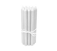 LUMELY Candele danesi a bastoncino bianche, confezione da 12, altezza 29 cm, Ø 2,2 cm, durata circa 14 ore, candele cilindriche per candelieri
