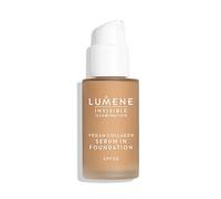 LUMENE Invisible Illumination Tinted Serum Foundation SPF30 with Vegan Collagen Serum & Hyaluronic Acid, Shade 5, 30 ml