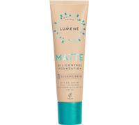 Lumene Matt Control - Fondotinta senza olio per pelli grasse e miste, copertura completa, con Arctic Cloudberry, 30 ml (1 beige classico SPF20)
