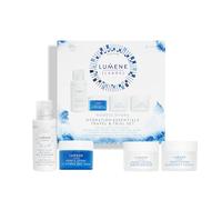 LUMENE Nordic Hydra [LÄHDE] Set da viaggio con acido ialuronico per idratare spinta con olio detergente 50 ml, Hydra Gel Mask 15 ml, Overnight Cream 15 ml e idratante 15 ml, Vegan