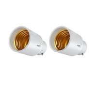 LumenEco Convertitore da B22 a E27, adattatore da baionetta a vite Edison, adattatore base per lampada da BC a ES per lampadine a LED e lampadine a incandescenza e lampadine CFL - 2 confezioni