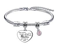 Lumengqi Bracciale per Madrina 'Vuoi Essere la Mia Madrina per Tutta la Vita?' - Regalo di Compleanno, Natale e Pasqua